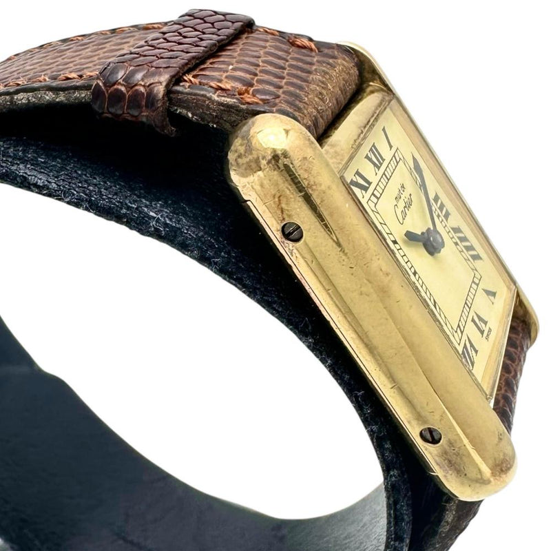 【CARTIER/カルティエ】 マストタンク 腕時計 シルバー925/レザー/GPメッキ 手巻き イエロー文字盤/ブラウン革 レディース
【中古】【真子質店】【GD】




【IYMox】