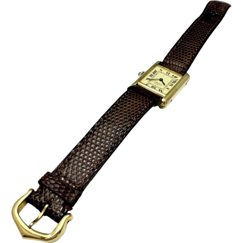 【CARTIER/カルティエ】 マストタンク 腕時計 シルバー925/レザー/GPメッキ 手巻き イエロー文字盤/ブラウン革 レディース
【中古】【真子質店】【GD】




【IYMox】