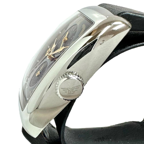 【DUBEY & SCHALDENBRAND/ダービー&シャルデンブラン】 アエロディーン デュオ 2660 オーバーホール済　2タイム　GMT 腕時計 ステンレススチール/レザー 自動巻き/オートマ 黒文字盤/黒革ベルト(社外) メンズ
【中古】【真子質店】【GD】




【IMaTx】