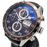 TAG HEUER Carrera Chronograph CV2A12 Men's Stainless Steel/Leather Automatic Watch with Brown Dial and Brown Leather Strap (Third Party Manufacturer)
 [Used] [Makoto Pawn Shop] [GD]




 [IDxMi] 