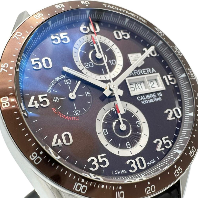 【TAG HEUER/タグホイヤー】 カレラ クロノグラフ  CV2A12 腕時計 ステンレススチール/レザー 自動巻き/オートマ ブラウン文字盤/茶革（他社製） メンズ
【中古】【真子質店】【GD】




【IDxMi】