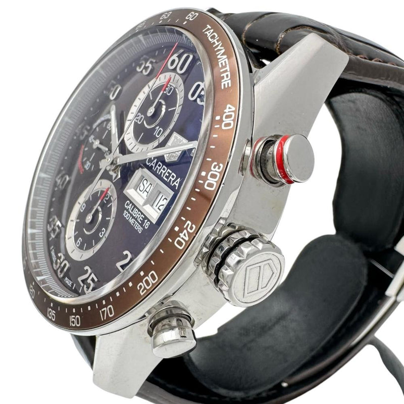 【TAG HEUER/タグホイヤー】 カレラ クロノグラフ  CV2A12 腕時計 ステンレススチール/レザー 自動巻き/オートマ ブラウン文字盤/茶革（他社製） メンズ
【中古】【真子質店】【GD】




【IDxMi】
