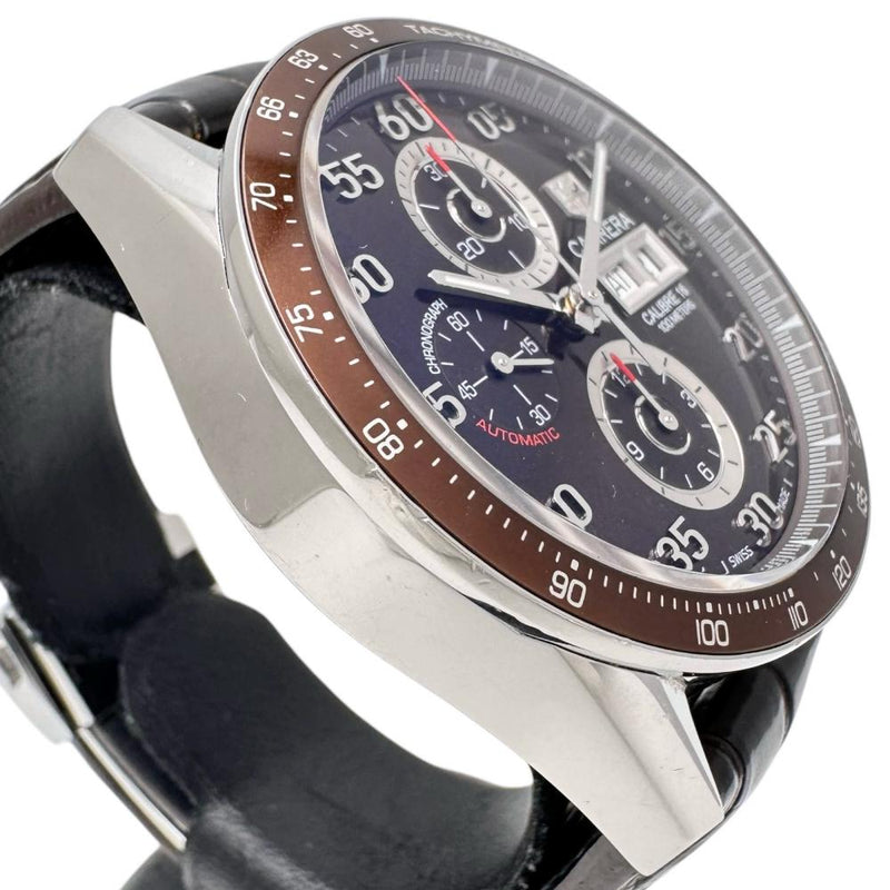 【TAG HEUER/タグホイヤー】 カレラ クロノグラフ  CV2A12 腕時計 ステンレススチール/レザー 自動巻き/オートマ ブラウン文字盤/茶革（他社製） メンズ
【中古】【真子質店】【GD】




【IDxMi】