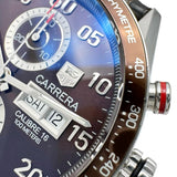 TAG HEUER Carrera Chronograph CV2A12 Men's Stainless Steel/Leather Automatic Watch with Brown Dial and Brown Leather Strap (Third Party Manufacturer)
 [Used] [Makoto Pawn Shop] [GD]




 [IDxMi] 
