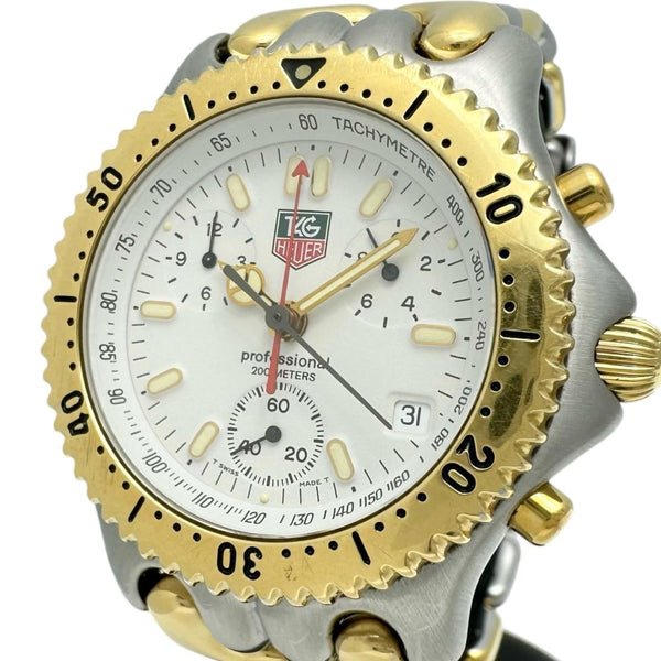 【TAG HEUER/タグホイヤー】 プロフェッショナル クロノグラフ CG1120-0 腕時計 ステンレススチール/GP クオーツ ホワイト文字盤/金銀ベルト/コンビカラー メンズ
【中古】【真子質店】【GD】




【DYT】