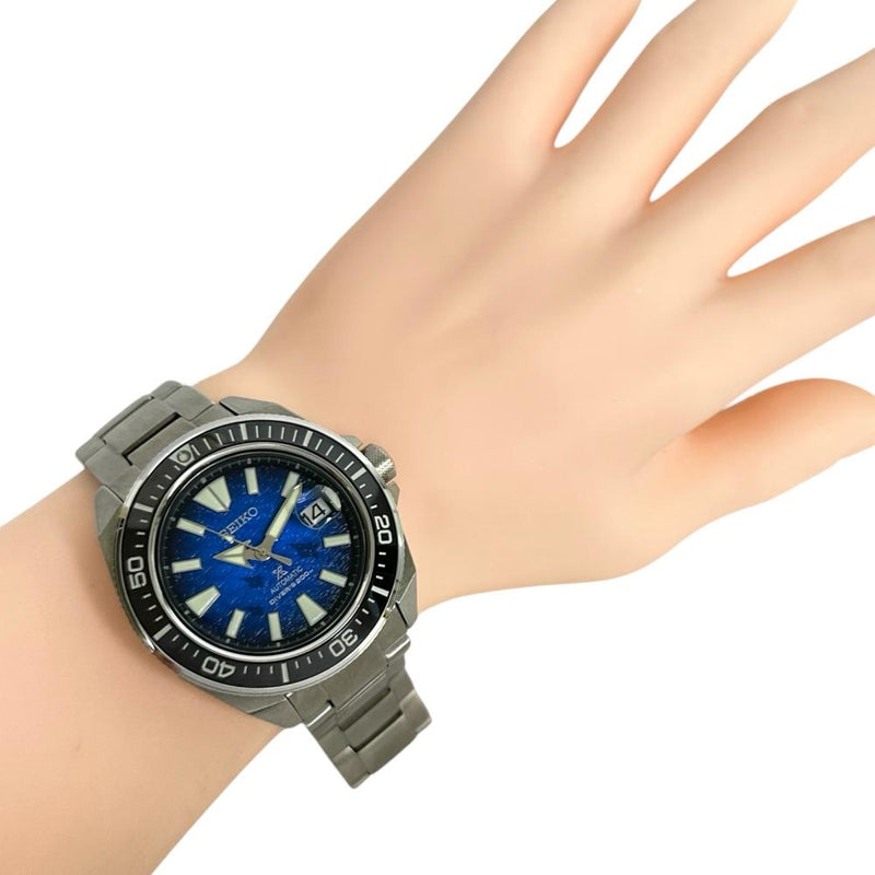 【SEIKO/セイコー】 4R35-03W0  プロスペックス サムライ Save the Ocean　マンタ 腕時計 ステンレススチール 自動巻き/オートマ ブルー文字盤/黒ベゼル メンズ
【中古】【真子質店】【GD】




【MoxY】