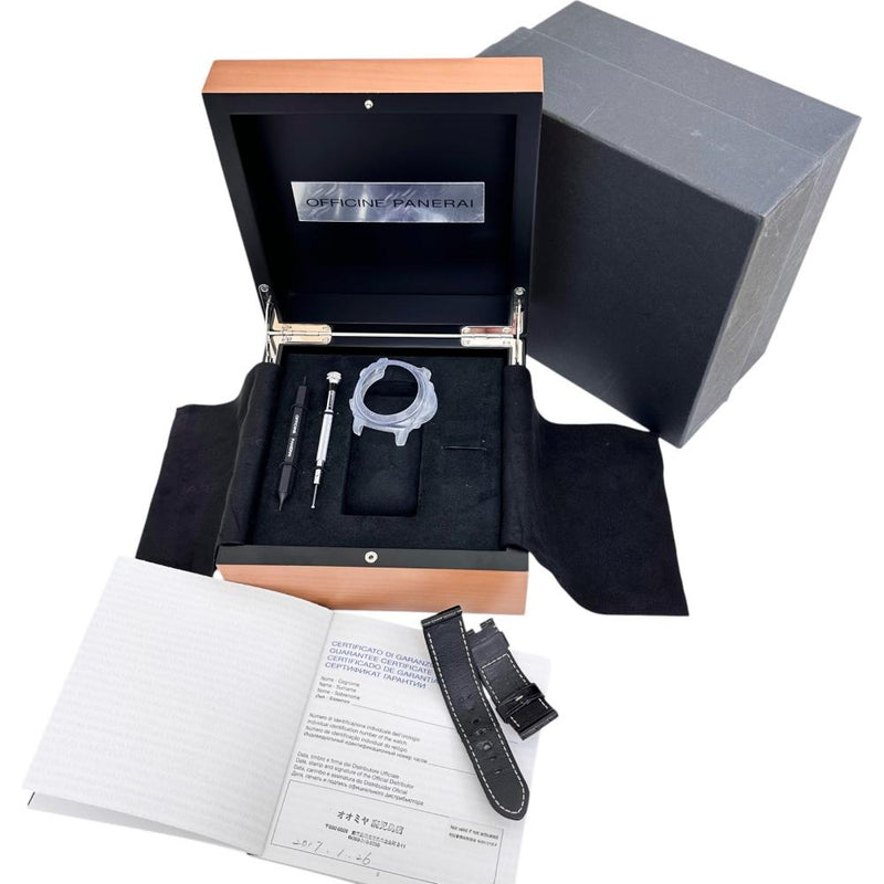 【PANERAI/パネライ】 ルミノール パワーリザーブ GMT PAM00321 保証書/ギャラ/箱付き　3Days/3デイズ　裏スケ 腕時計 ステンレススチール/ラバー 自動巻き/オートマ S番（2016年） ブラック文字盤 メンズ
【中古】【真子質店】【GD】




【DKDI】