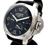 【PANERAI/パネライ】 ルミノール パワーリザーブ GMT PAM00321 保証書/ギャラ/箱付き　3Days/3デイズ　裏スケ 腕時計 ステンレススチール/ラバー 自動巻き/オートマ S番（2016年） ブラック文字盤 メンズ
【中古】【真子質店】【GD】




【DKDI】