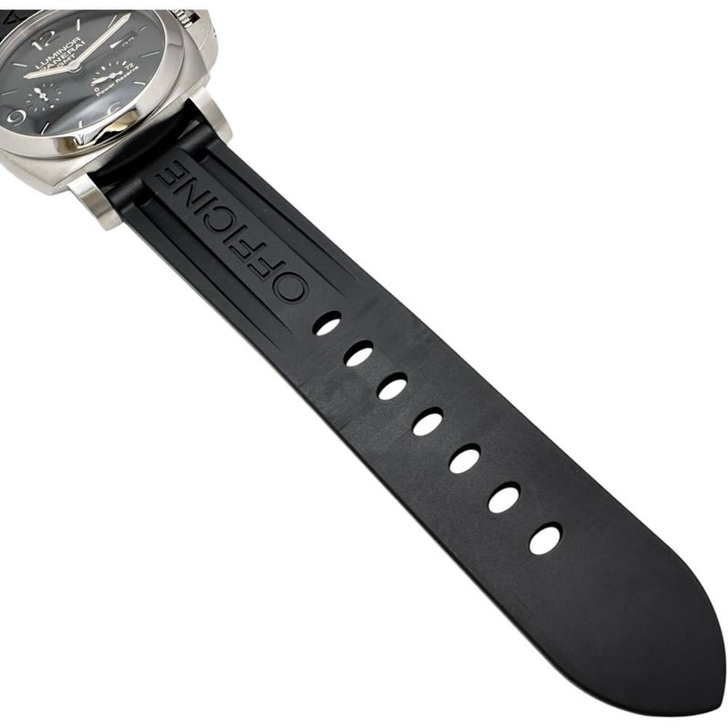【PANERAI/パネライ】 ルミノール パワーリザーブ GMT PAM00321 保証書/ギャラ/箱付き　3Days/3デイズ　裏スケ 腕時計 ステンレススチール/ラバー 自動巻き/オートマ S番（2016年） ブラック文字盤 メンズ
【中古】【真子質店】【GD】




【DKDI】