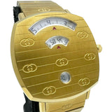 【GUCCI/グッチ】 グリップ 157.4 腕時計 GP クオーツ ホワイト文字盤/ゴールドベルト レディース 【中古】【真子質店】【GD】 【DTS】