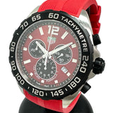 【TAG HEUER/タグホイヤー】 CAZ101AN  フォーミュラ1 クロノ　保証書/ギャラ/箱付き 腕時計 ステンレススチール/ラバー クオーツ 赤/黒目文字盤/赤ラバーベルト メンズ
【中古】【真子質店】【GD】




【IIMoMo】