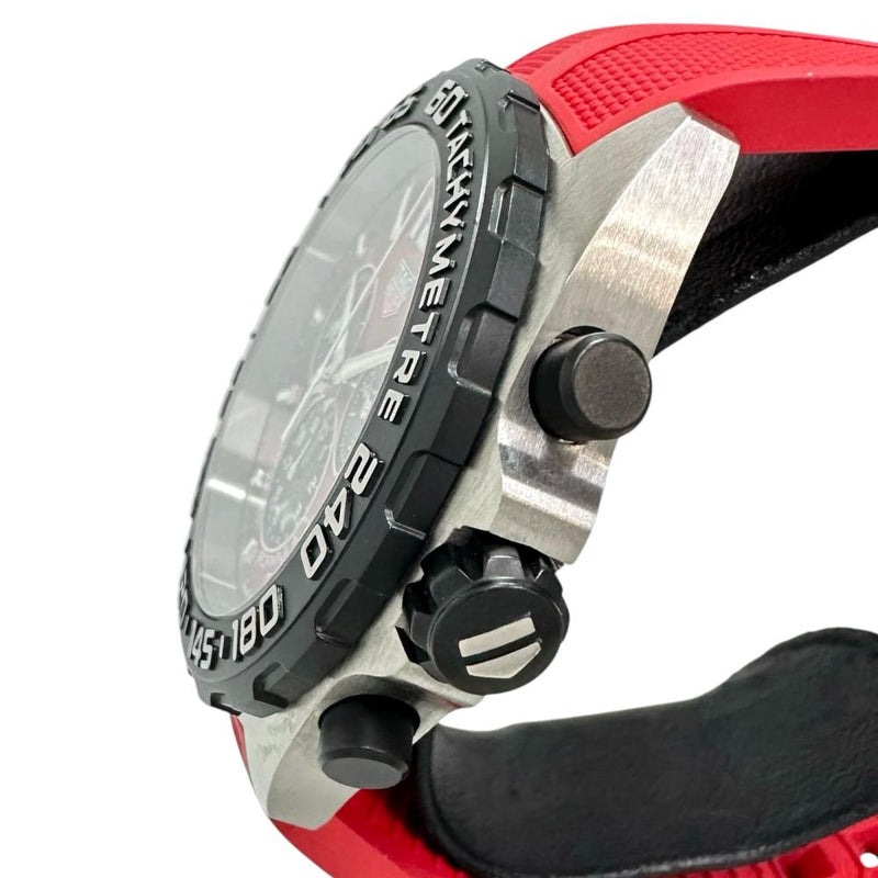【TAG HEUER/タグホイヤー】 CAZ101AN  フォーミュラ1 クロノ　保証書/ギャラ/箱付き 腕時計 ステンレススチール/ラバー クオーツ 赤/黒目文字盤/赤ラバーベルト メンズ
【中古】【真子質店】【GD】




【IIMoMo】
