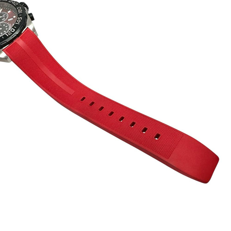 【TAG HEUER/タグホイヤー】 CAZ101AN  フォーミュラ1 クロノ　保証書/ギャラ/箱付き 腕時計 ステンレススチール/ラバー クオーツ 赤/黒目文字盤/赤ラバーベルト メンズ
【中古】【真子質店】【GD】




【IIMoMo】