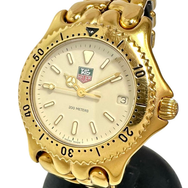 【TAG HEUER/タグホイヤー】 セル S94.706M 腕時計 GP/ステンレススチール クオーツ アイボリー文字盤 メンズ 【中古】【真子質店】【GD】 【DMox】