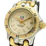 【TAG HEUER/タグホイヤー】 プロフェッショナル WG1421-0 腕時計 GP/ステンレススチール クオーツ アイボリー文字盤/ゴールドシルバーコンビベルト レディース 【中古】【真子質店】【NN】 【Maxx】