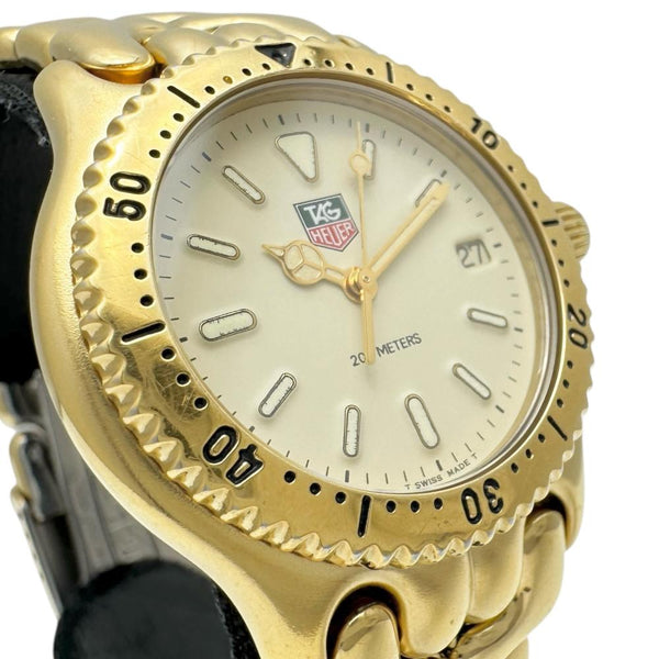 【TAG HEUER/タグホイヤー】 セル S94.713M 腕時計 GP/ステンレススチール クオーツ アイボリー文字盤/ゴールドベルト レディース 【中古】【真子質店】【GD】 【Dxx】