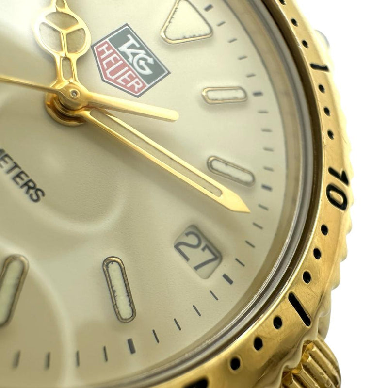 【TAG HEUER/タグホイヤー】 セル S94.713M 腕時計 GP/ステンレススチール クオーツ アイボリー文字盤/ゴールドベルト レディース 【中古】【真子質店】【GD】 【Dxx】