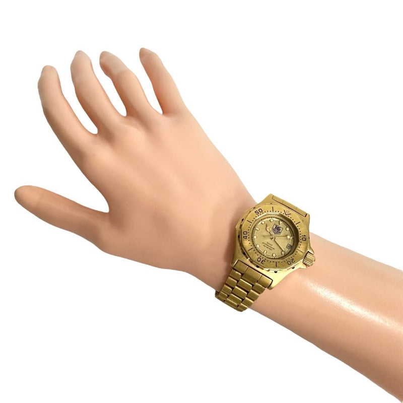 【TAG HEUER/タグホイヤー】 プロフェッショナル 934.408 腕時計 GP/ステンレススチール クオーツ ゴールド文字盤 レディース 【中古】【真子質店】【NN】 【Maxx】