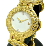 【VERSACE/ヴェルサーチ】 メドゥーサ 01163 腕時計 GP クオーツ 白文字盤/ゴールドメッキ レディース 【中古】【真子質店】【GD】 【DMix】