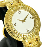 【VERSACE/ヴェルサーチ】 メドゥーサ 01163 腕時計 GP クオーツ 白文字盤/ゴールドメッキ レディース 【中古】【真子質店】【GD】 【DMix】