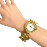 【VERSACE/ヴェルサーチ】 メドゥーサ 01163 腕時計 GP クオーツ 白文字盤/ゴールドメッキ レディース 【中古】【真子質店】【GD】 【DMix】