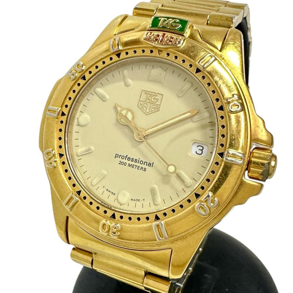 【TAG HEUER/タグホイヤー】 プロフェッショナル 994.706K 腕時計 GP/ステンレススチール クオーツ アイボリー文字盤 メンズ 【中古】【真子質店】【GD】 【DMox】