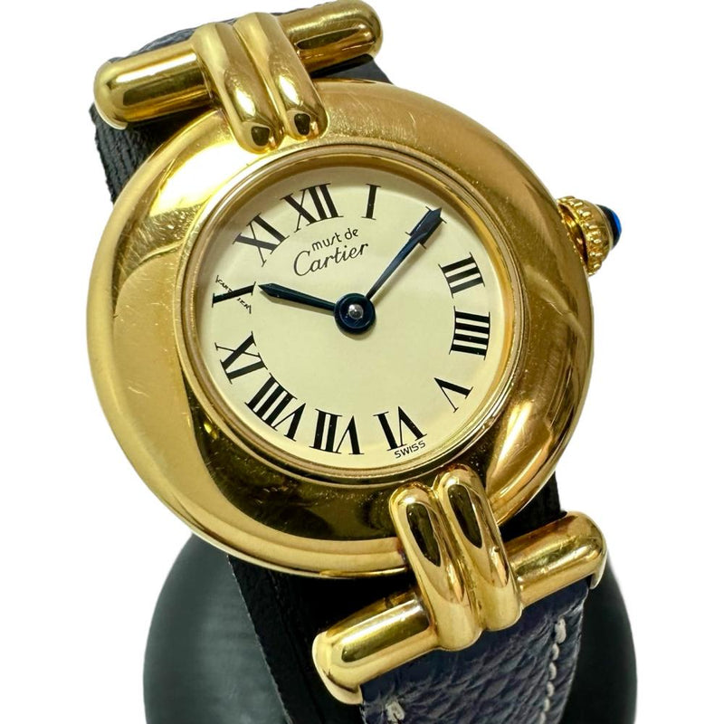 【CARTIER/カルティエ】 マスト コリゼ W1000653  ヴェルメイユ 腕時計 シルバー925/レザー クオーツ アイボリー文字盤/ローマンインデックス/ネイビーレザーベルト レディース
【中古】【真子質店】【GD】




【DDx】
