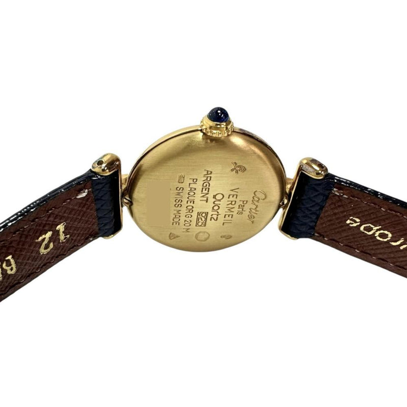 【CARTIER/カルティエ】 マスト コリゼ W1000653  ヴェルメイユ 腕時計 シルバー925/レザー クオーツ アイボリー文字盤/ローマンインデックス/ネイビーレザーベルト レディース
【中古】【真子質店】【GD】




【DDx】