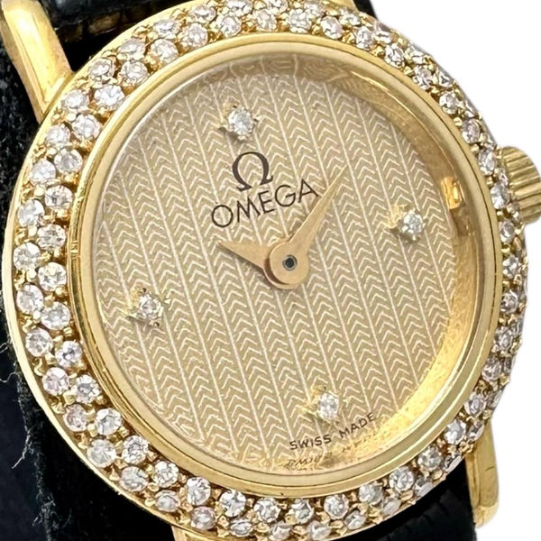【OMEGA/オメガ】 ダイヤベゼル＆ダイヤ4Pインデックス 1450 腕時計 K18YGイエローゴールド クオーツ ゴールド文字盤/ブラック革（他社製）/純正GP尾錠 レディース
【中古】【真子質店】【GD】




【MoMox】