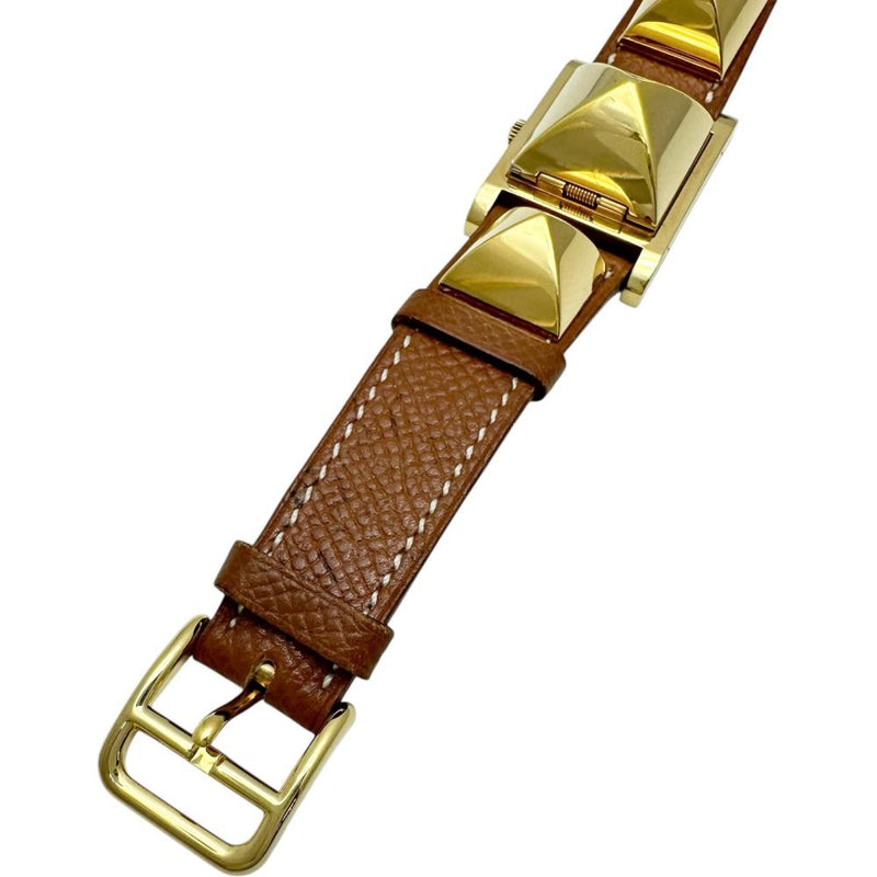 【HERMES/エルメス】 メドール 腕時計 GP/レザー クオーツ ホワイト文字盤/ゴールド金具/茶革ベルト レディース
【中古】【真子質店】【GD】




【MaYMa】