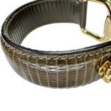 【GUCCI/グッチ】 ホースビット バングル GP/リザード 50.8g ゴールド/ダークグリーン革 レディース
【中古】【真子質店】【NN】




【xMo】