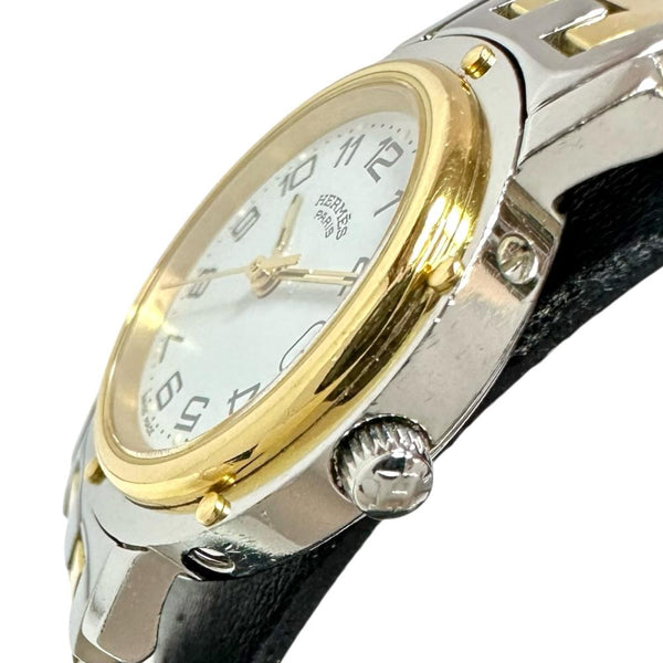 【HERMES/エルメス】 クリッパー CL4.220 腕時計 ステンレススチール/GP クオーツ ホワイト文字盤/シルバーゴールドコンビ レディース
【中古】【真子質店】【GD】




【DDMo】