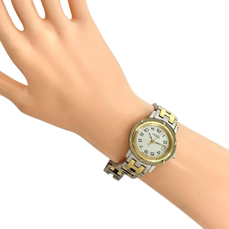 【HERMES/エルメス】 クリッパー CL4.220 腕時計 ステンレススチール/GP クオーツ ホワイト文字盤/シルバーゴールドコンビ レディース
【中古】【真子質店】【GD】




【DDMo】