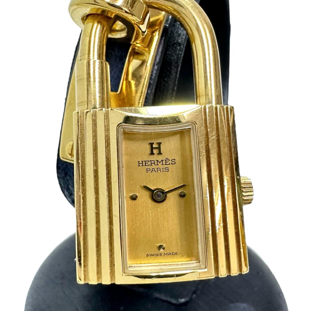 HERMES/エルメス】 ケリー ウォッチ 腕時計 GP/オーストリッチ