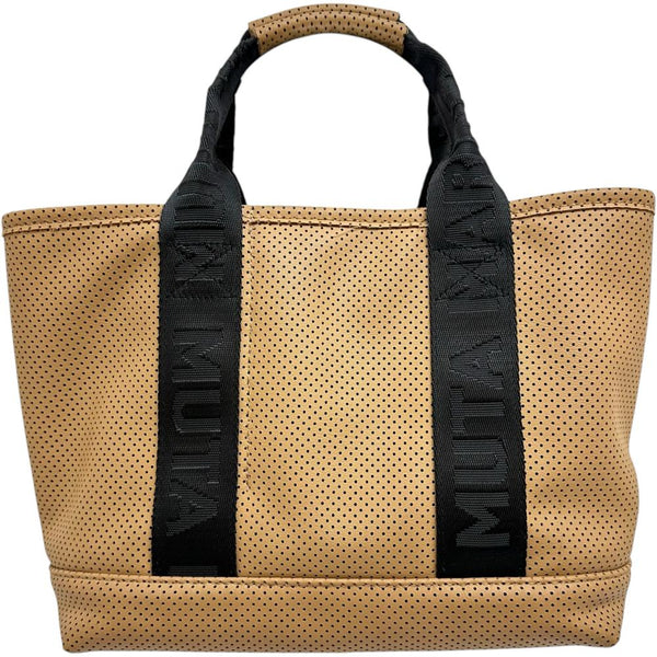 【mutaMARINE/ムータマリン】ゴルフ用バッグ　パンチング ハンドバッグ 合成皮革 ベージュ ユニセックス【中古】【真子質店】【NN】




【Ix】