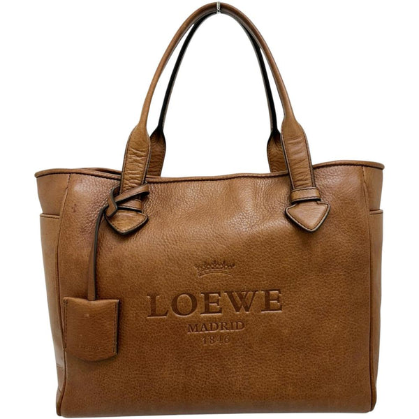 【LOEWE/ロエベ】 ヘリテージ レザー ハンドバッグ レザー ブラウン レディース【中古】【真子質店】【NN】 【Ixx】