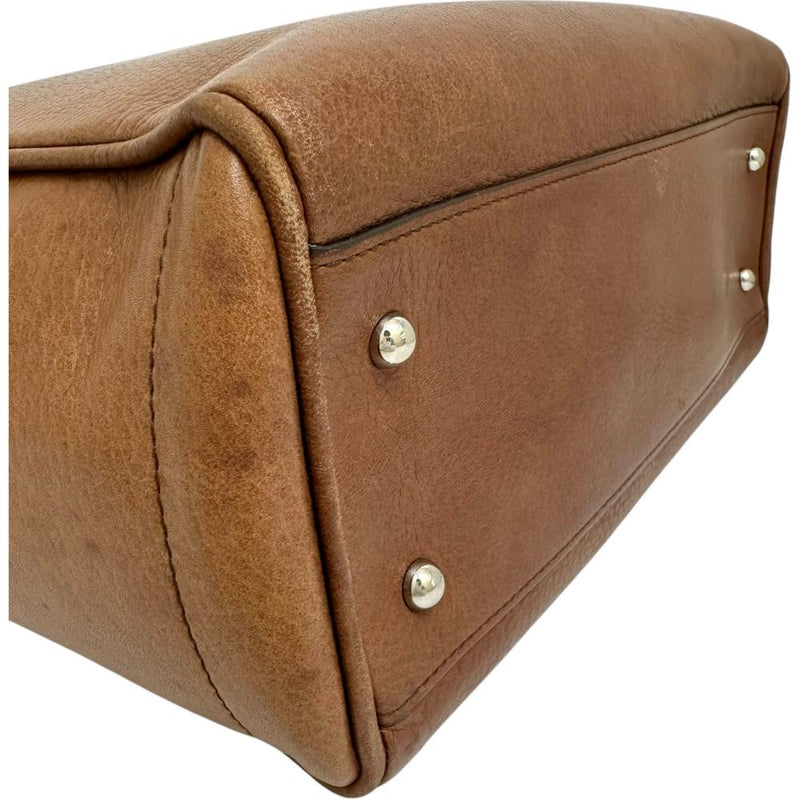 【LOEWE/ロエベ】 ヘリテージ レザー ハンドバッグ レザー ブラウン レディース【中古】【真子質店】【NN】 【Ixx】