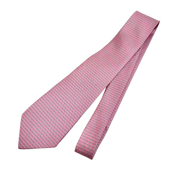 【Salvatore Ferragamo/サルヴァトーレフェラガモ】 ネクタイ シルク100％ ピンク メンズ【中古】【真子質店】【NN】 【TMo】