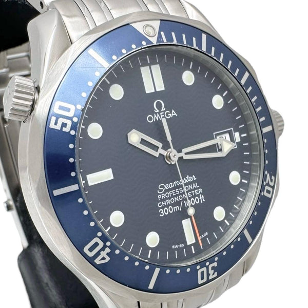 【OMEGA/オメガ】 シーマスター 2531.80 腕時計 ステンレススチール 自動巻き/オートマ ブルー文字盤/シルバーバンド メンズ 【中古】【真子質店】【GD】 【TxMaMo】