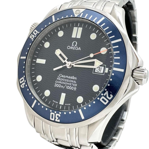 【OMEGA/オメガ】 シーマスター 2531.80 腕時計 ステンレススチール 自動巻き/オートマ ブルー文字盤/シルバーバンド メンズ 【中古】【真子質店】【GD】 【TxMaMo】