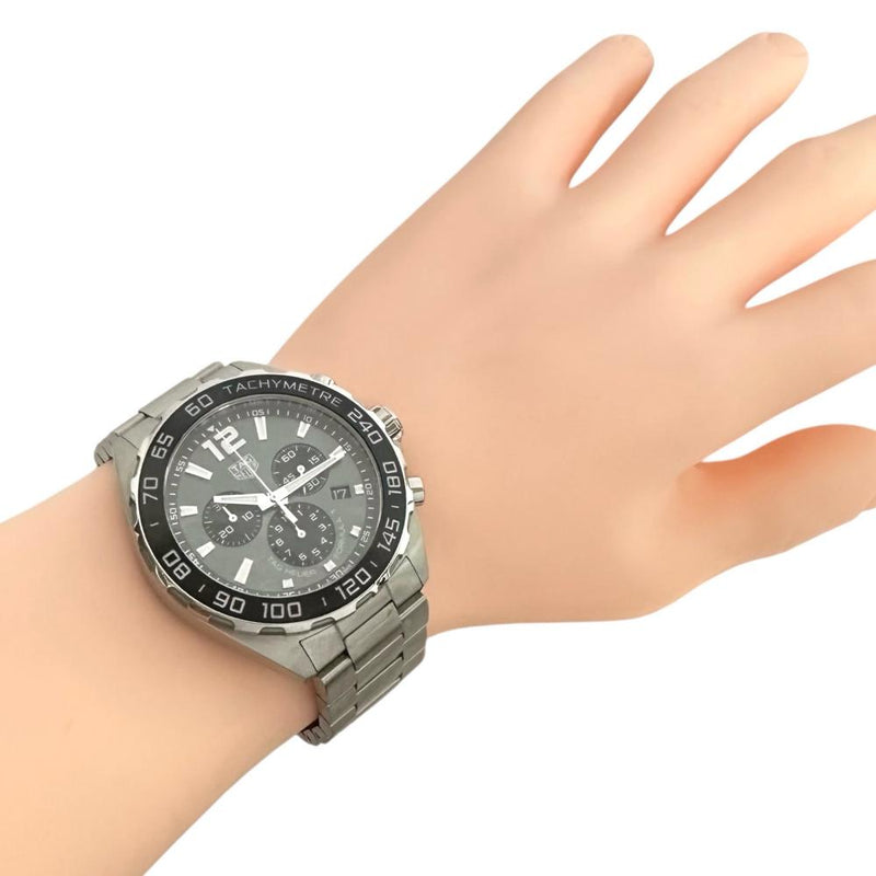 【TAG HEUER/タグホイヤー】 フォーミュラ1 CAZ1011 腕時計 ステンレススチール クオーツ 黒ベゼル/グレー文字盤 メンズ 【中古】【真子質店】【GD】 【IIMoMo】