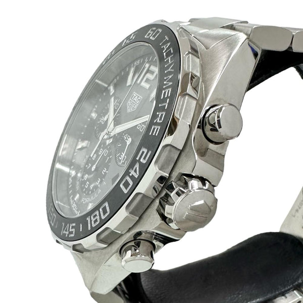 【TAG HEUER/タグホイヤー】 フォーミュラ1 CAZ1011 腕時計 ステンレススチール クオーツ 黒ベゼル/グレー文字盤 メンズ 【中古】【真子質店】【GD】 【IIMoMo】