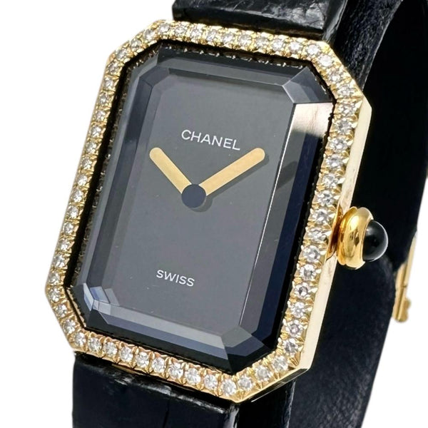 【CHANEL/シャネル】 プルミエール 純正ダイヤベゼル H0094 腕時計 K18YGイエローゴールド/レザー クオーツ ブラック文字盤/黒革/純正無垢バックル レディース
【中古】【真子質店】【GD】




【MaxMix】