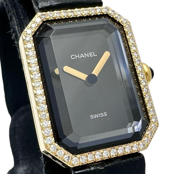 【CHANEL/シャネル】 プルミエール 純正ダイヤベゼル H0094 腕時計 K18YGイエローゴールド/レザー クオーツ ブラック文字盤/黒革/純正無垢バックル レディース
【中古】【真子質店】【GD】




【MaxMix】