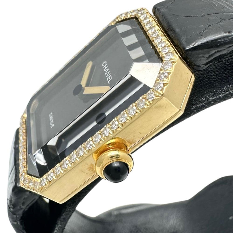 【CHANEL/シャネル】 プルミエール 純正ダイヤベゼル H0094 腕時計 K18YGイエローゴールド/レザー クオーツ ブラック文字盤/黒革/純正無垢バックル レディース
【中古】【真子質店】【GD】




【MaxMix】
