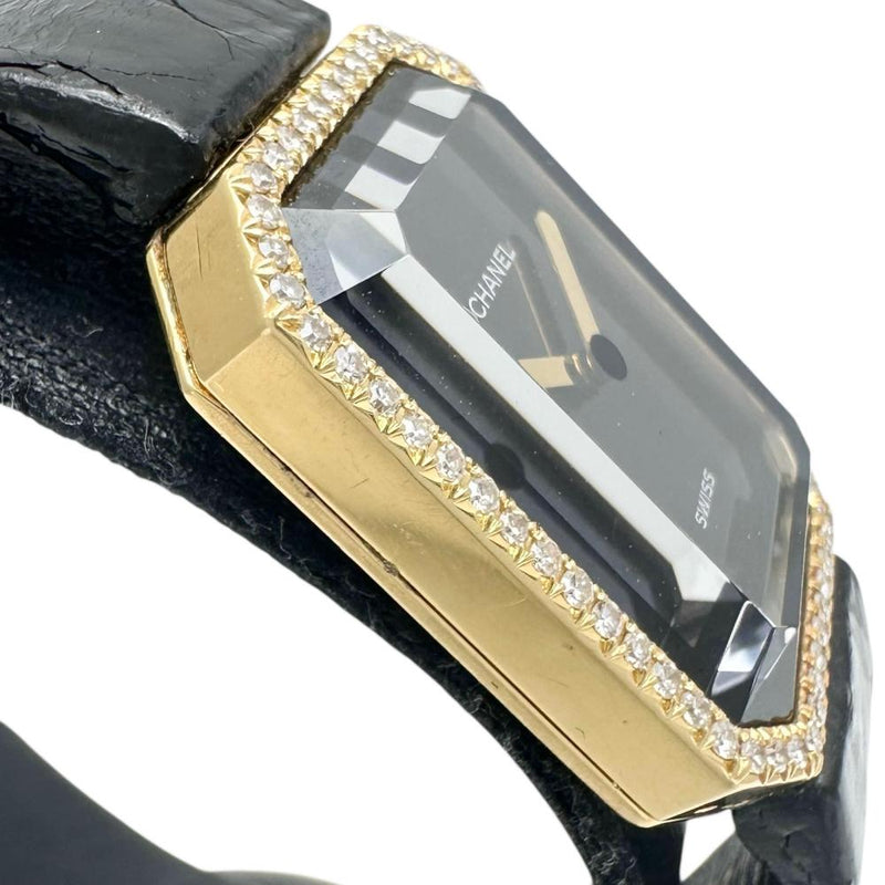【CHANEL/シャネル】 プルミエール 純正ダイヤベゼル H0094 腕時計 K18YGイエローゴールド/レザー クオーツ ブラック文字盤/黒革/純正無垢バックル レディース
【中古】【真子質店】【GD】




【MaxMix】