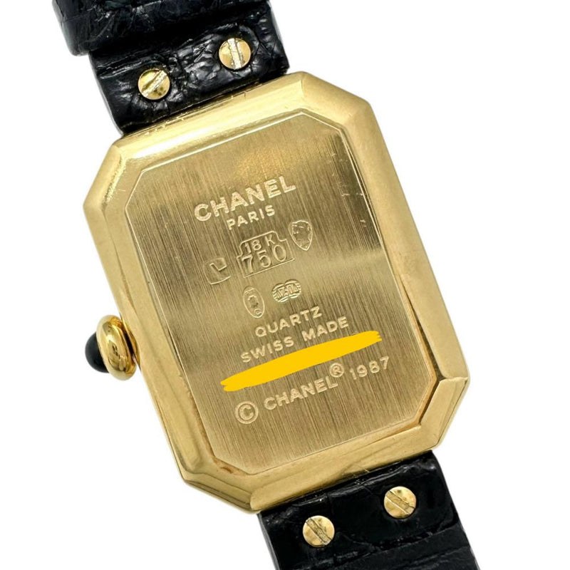 【CHANEL/シャネル】 プルミエール 純正ダイヤベゼル H0094 腕時計 K18YGイエローゴールド/レザー クオーツ ブラック文字盤/黒革/純正無垢バックル レディース
【中古】【真子質店】【GD】




【MaxMix】