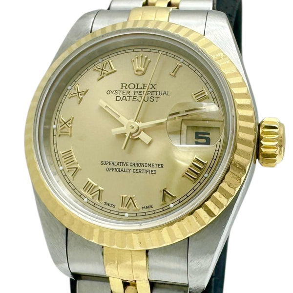 【ROLEX/ロレックス】 デイトジャスト 69173 箱/保有り ローマンインデックス 腕時計 ステンレススチール/YG 自動巻き/オートマ U番(1997年) ゴールド文字盤/コンビベルト レディース
【中古】【真子質店】【BL】




【MoMaDY】
【ex】