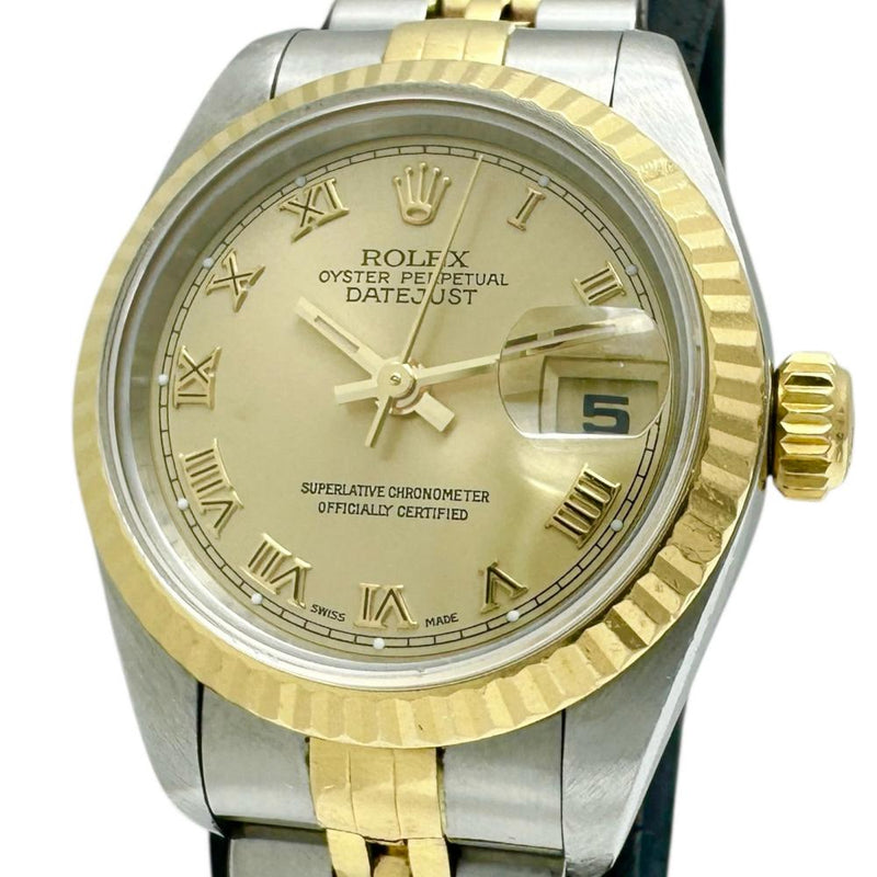 【ROLEX/ロレックス】 デイトジャスト 69173 箱/保有り ローマンインデックス 腕時計 ステンレススチール/YG 自動巻き/オートマ U番(1997年) ゴールド文字盤/コンビベルト レディース
【中古】【真子質店】【BL】




【MoMaDY】
【ex】
