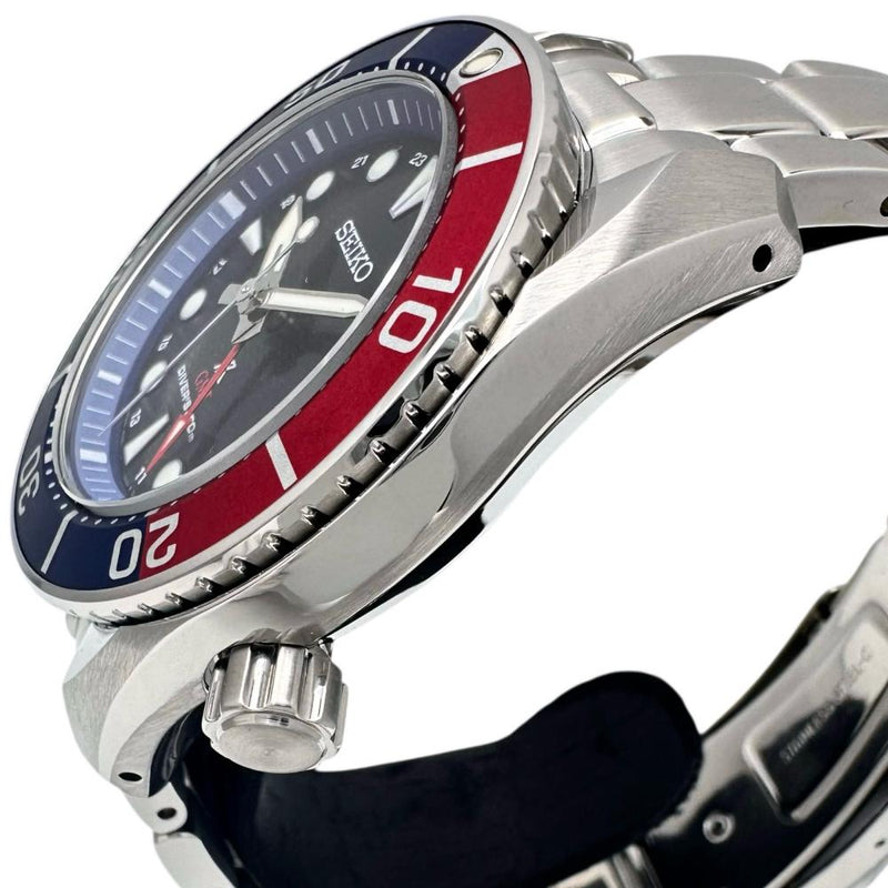 【SEIKO/セイコー】 プロスペックス ダイバー SBPK005(5K65-0AA0) 箱/保（未記入）あり 腕時計 ステンレススチール ソーラー ブラック文字盤/青赤ベゼル メンズ
【中古】【真子質店】【GD】




【DSMo】